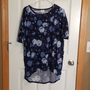 Lularoe blue floral Irma M